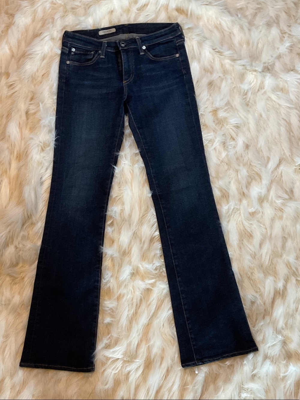 Ag Adriano Goldschmied Dark Blue Flare Jeans